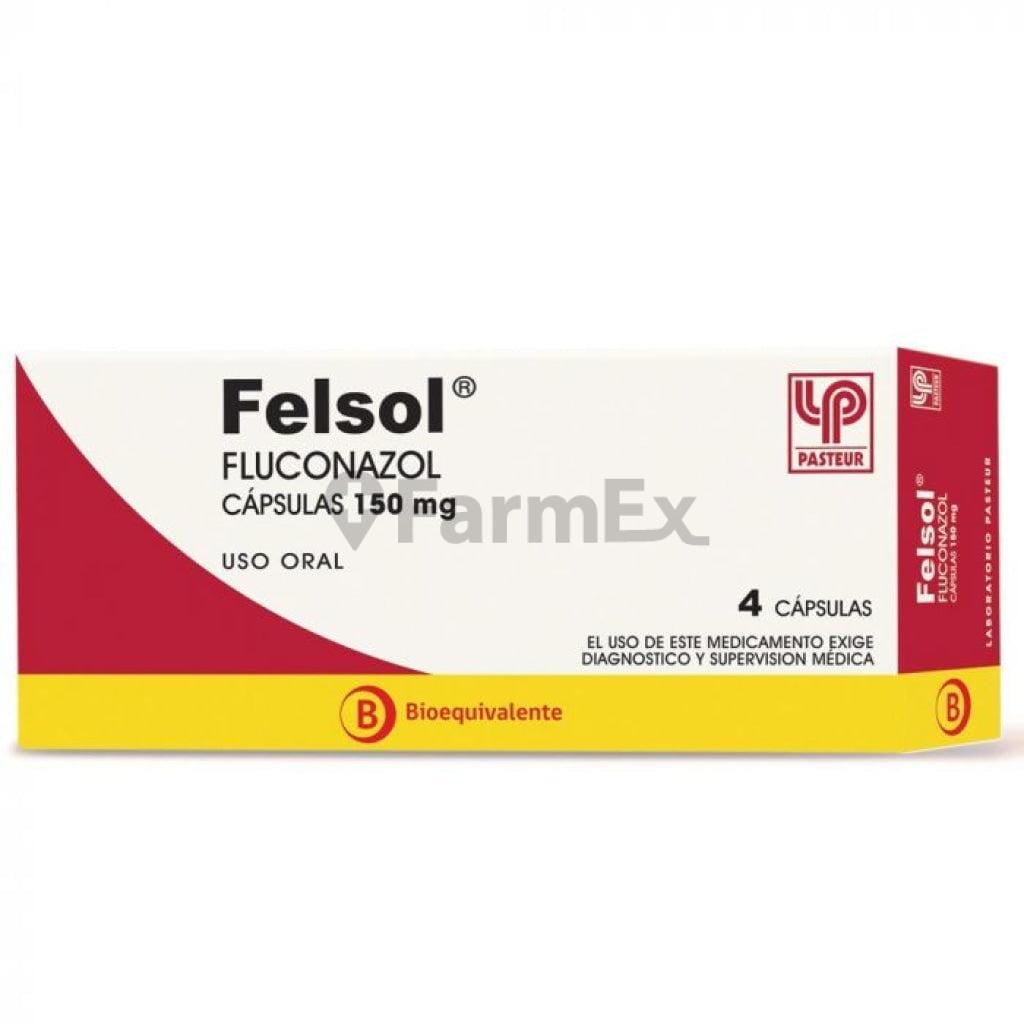 Felsol Fluconazol 150 mg x 4 comprimidos Farmex-BanMedica-Persistente